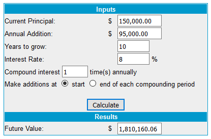 passive income planning 10 years