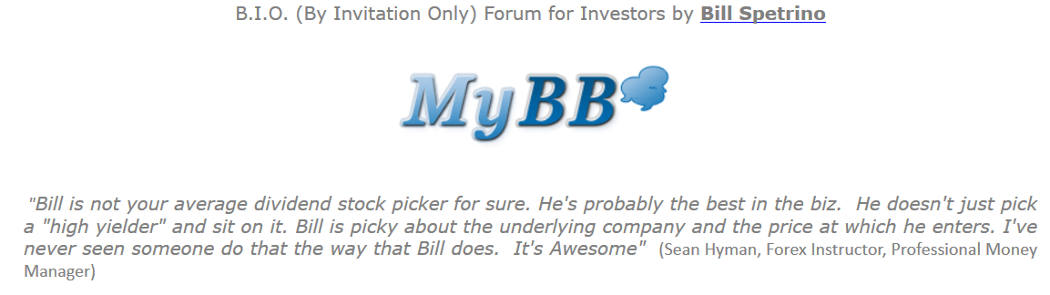 by invite only forum for investors bill spetrino