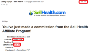 online business income and payment received proof sellhealth 2016 july