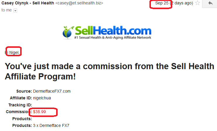 online business income and payment received proof sellhealth 2016 september 25